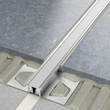 Schluter DILEX-AKSN Aluminium Expansion Joint (Pastel Grey Insert) 2.5m Length